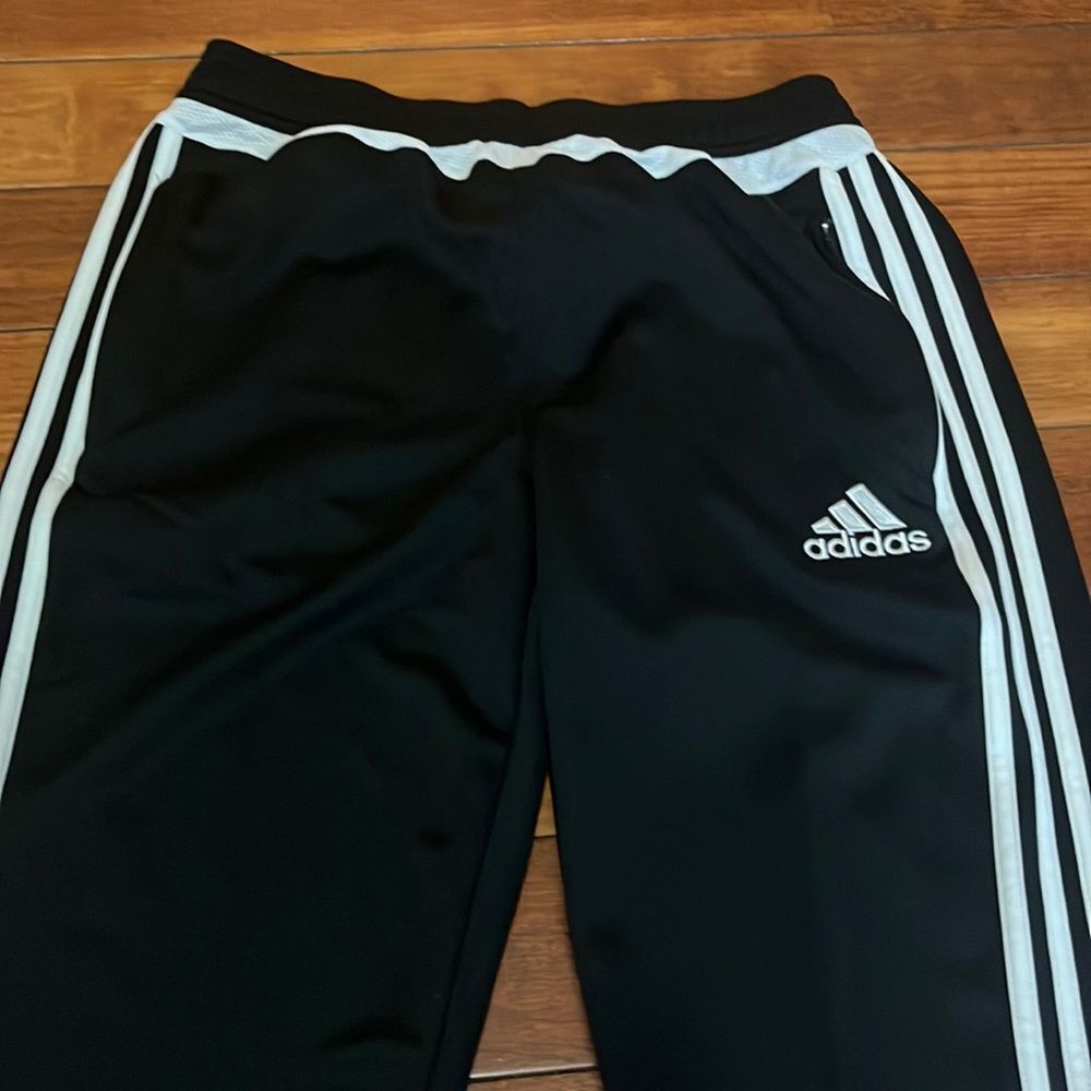 Adidas Black Climacool Pants Sz youth XL 15-16y